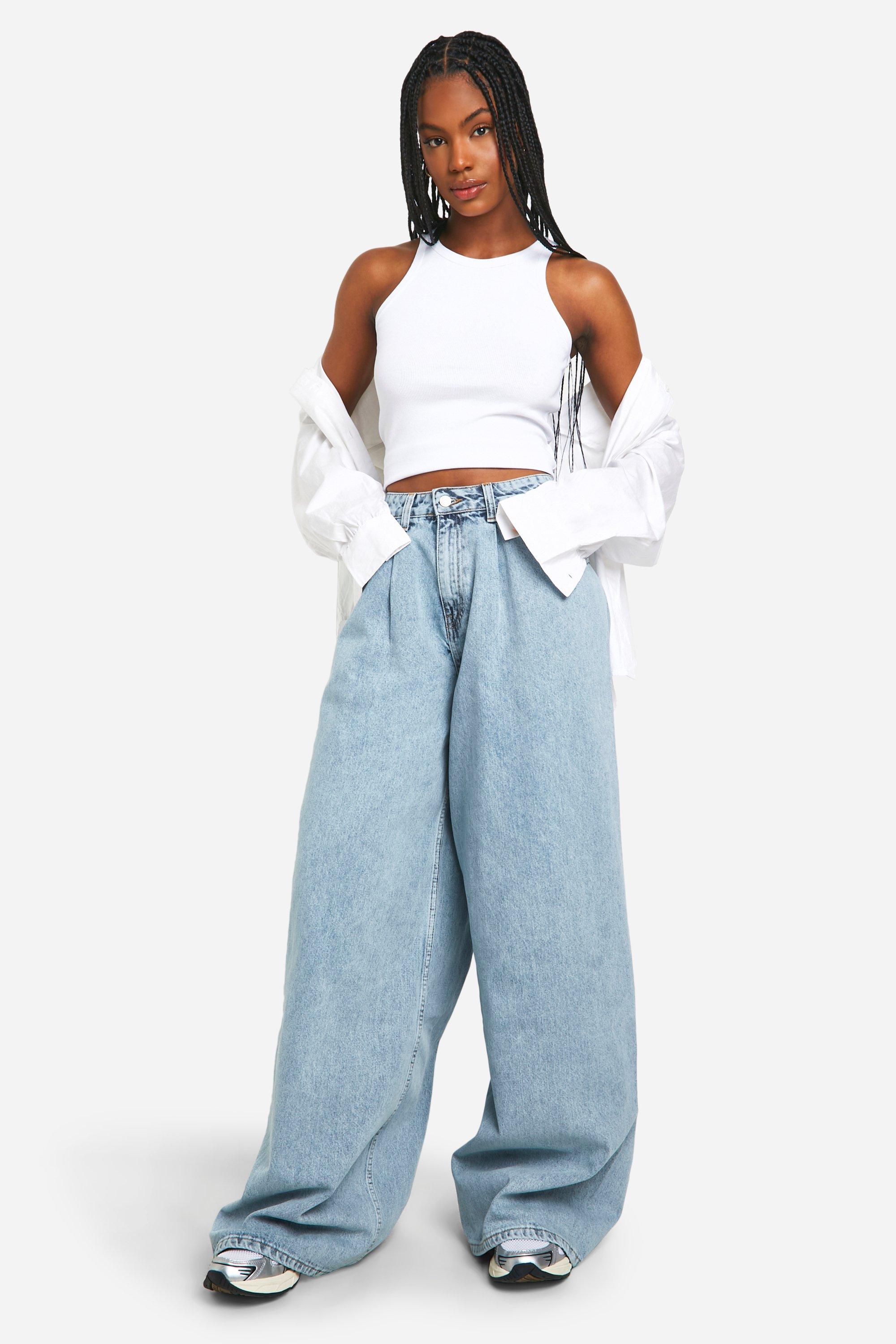 【BAON】Heto Washing Wide Denim Pants BAON (バオン) - トゥキウォッシュ加工ワイドデニムパンツ
